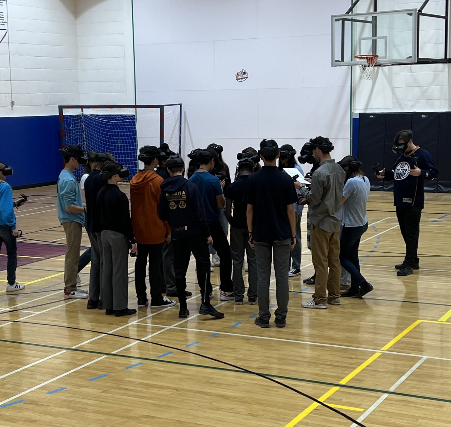 Students with VR